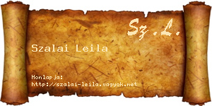 Szalai Leila névjegykártya